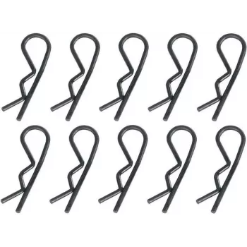 Reely clip per carrozzeria 1:5 nere 30 mm 10 pezzi (511131)