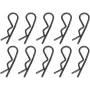 Reely clip per carrozzeria 1:5 nere 30 mm 10 pezzi (511131)