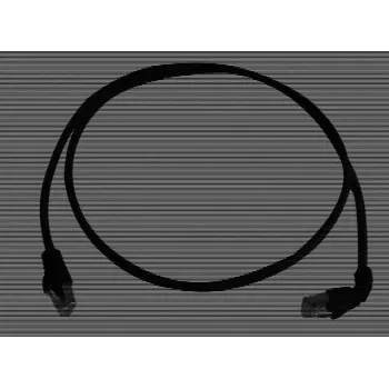 Telegärtner 100008676 cavo patch RJ45, CAT 6a S/FTP, 5,0 m, nero, LSZH, ignifugo, con protezione antitorsione