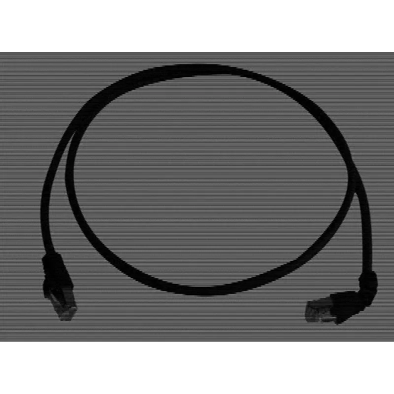 Telegärtner 100008676 cavo patch CAT 6a S/FTP RJ45, 5 m, nero, ignifugo, con protezione antipiega