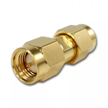 TELEGÄRTNER adattatore coassiale connettore maschio SMA su connettore maschio SMA, 50 Ohm, DC-18 GHz, ottone dorato
