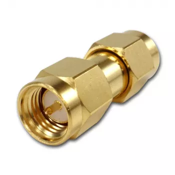 TELEGÄRTNER adattatore coassiale connettore maschio SMA su connettore maschio SMA, 50 Ohm, DC-18 GHz, ottone dorato