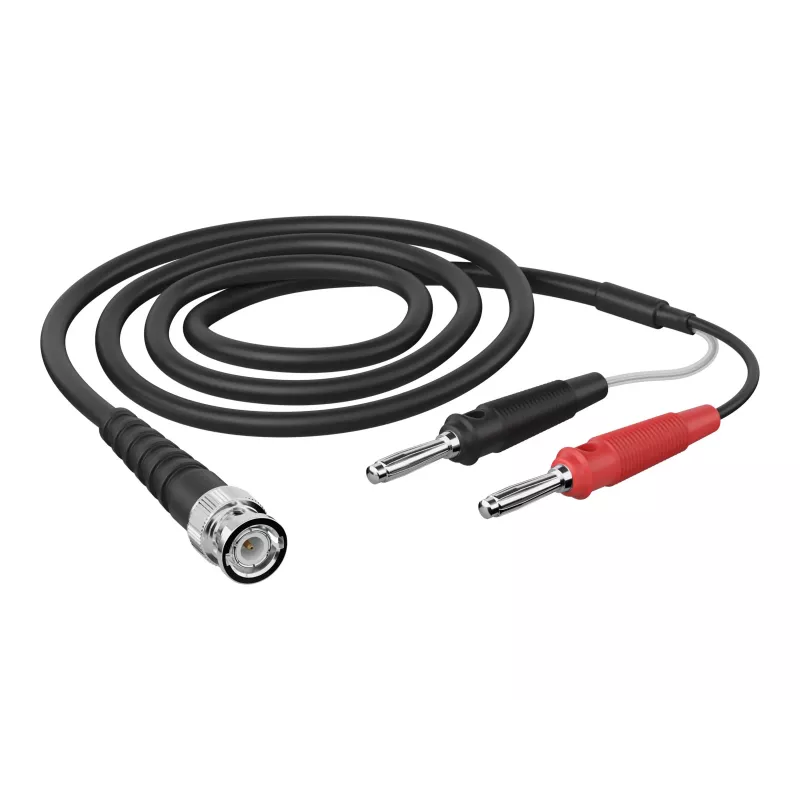 Telegärtner L00010A1845 cavo di misura coassiale BNC su doppio banana 1 m, nero