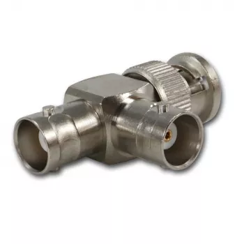 Telegärtner J01004A0616 adattatore BNC, connettore maschio BNC su 2x connettore femmina BNC