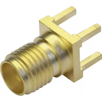 Telegärtner connettore femmina SMA per circuito stampato, 50 Ohm, dorato, serie Z79 J01151A0931