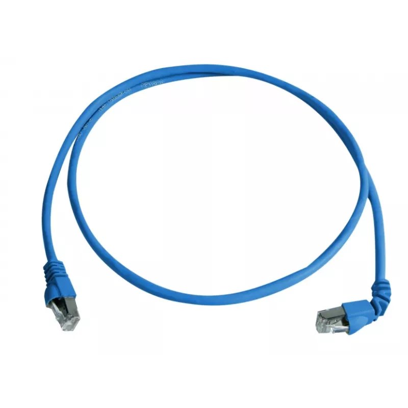 Telegärtner 100008016 cavo patch CAT 6a S/FTP, RJ45, 0,5 m, blu, LSZH, 10 Gbps