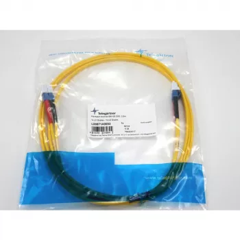 TELEGÄRTNER cavo patch in fibra ottica LC su LC Single-Mode OS2 duplex, 2 m, giallo L00871A0003