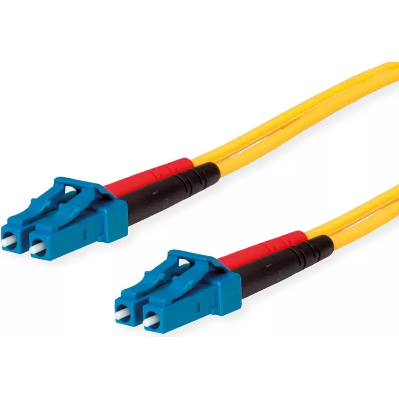 TELEGÄRTNER cavo patch in fibra ottica LC su LC Single-Mode OS2 duplex, 2 m, giallo L00871A0003
