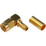 TELEGÄRTNER connettore SMA Reverse Plug, angolato, 50 Ohm, crimp/saldatura, dorato, J01150R0031
