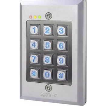 Sygonix SY-3118492 serratura a codice con tastiera IP65 da parete/incasso con tastiera illuminata