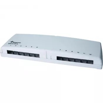 Telegärtner Mini Distributor MPD12 AMJ/UMJ TH35/AP - scatola di distribuzione da parete - bianco alpino - 12 porte (H202000A0106)