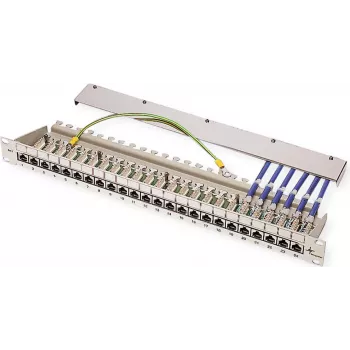TELEGÄRTNER MPP16-HS Patch panel modulare 16 porte, 1U, grigio chiaro RAL 7035 J02022A0050