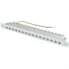 TELEGÄRTNER MPP16-HS Patch panel modulare 16 porte, 1U, grigio chiaro RAL 7035 J02022A0050