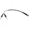 Telegärtner L00010A1844 Cavo di misura coassiale 0,5 m BNC su 2x banana, nero