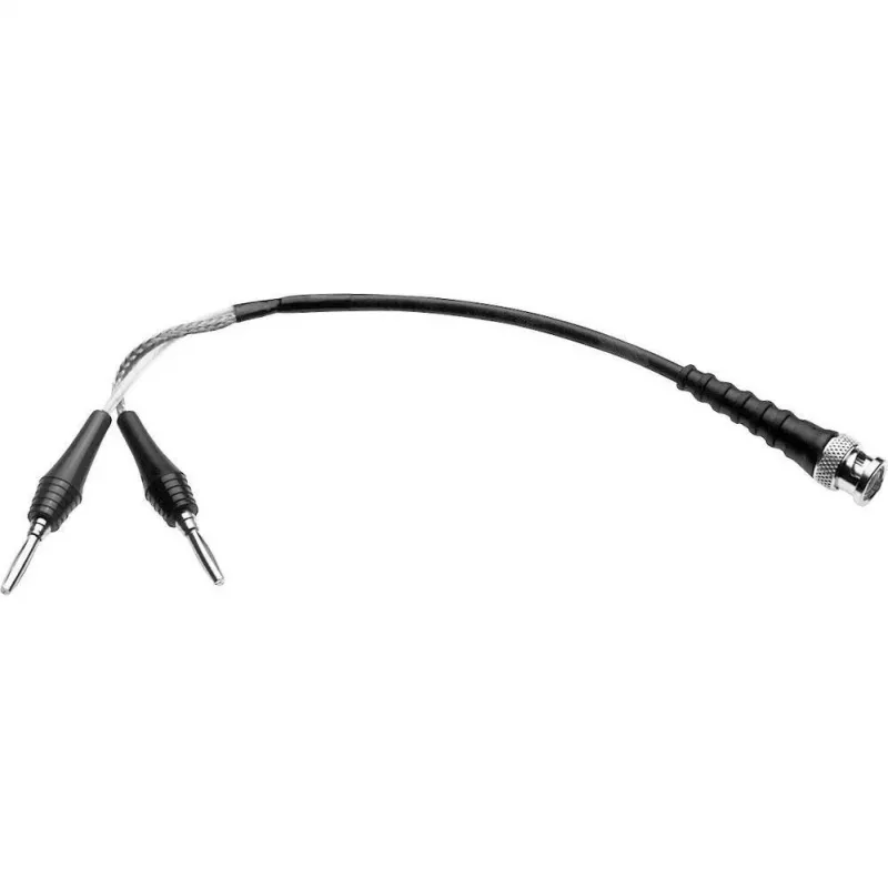 Telegärtner L00010A1844 Cavo di misura coassiale 0,5 m BNC su 2x banana, nero
