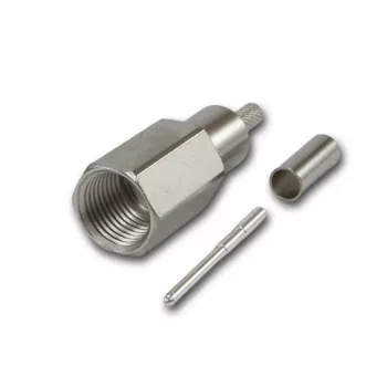 Telegärtner Connettore maschio per cavo FME crimp G07 crimp/crimp, Low Cost, 15 dB / 2 GHz, B2725, G07 (RG-316/U) - 5 pezzi J01700A0010