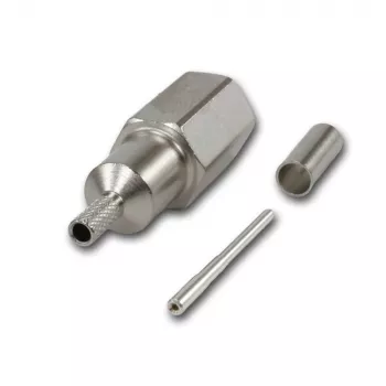 Telegärtner Connettore maschio per cavo FME crimp G07 crimp/crimp, Low Cost, 15 dB / 2 GHz, B2725, G07 (RG-316/U) - 5 pezzi J01700A0010