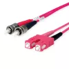Telegärtner Cavo patch in fibra ottica ST su SC duplex multimodale OM4, 50/125µm, 3 m, aqua L00892A0072