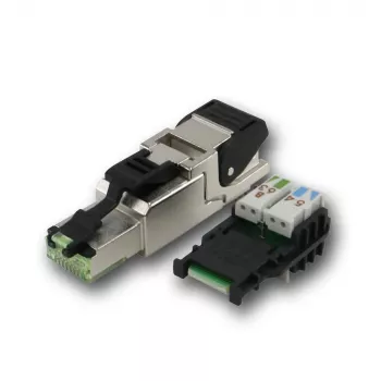 TELEGÄRTNER DataVoice Office Connettore maschio RJ45 schermato Cat.6A per assemblaggio in campo, 5-9 mm J00026A2003