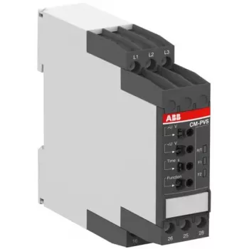 ABB CM relè di monitoraggio trifase, 2 scambi, 300-500 V AC, 0,1-30 s 1SVR730794R3300