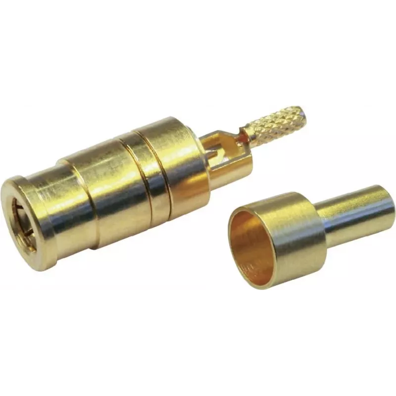 Telegärtner connettore femmina SMB PCB, dritto, 50 Ohm, dorato