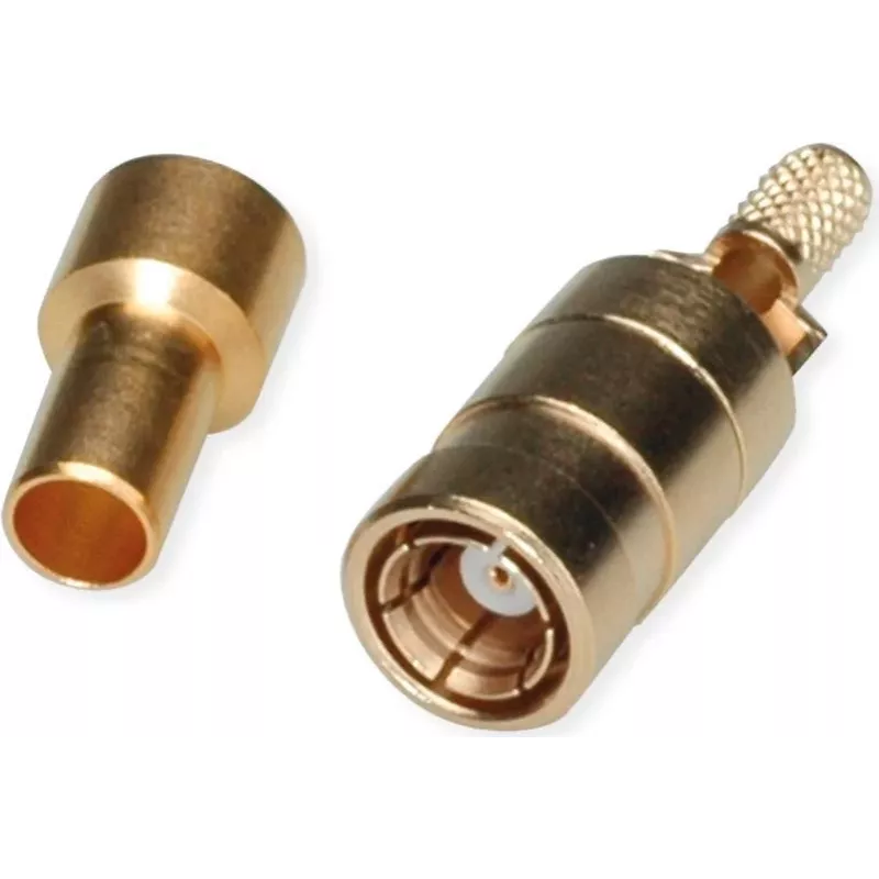 Telegärtner connettore femmina SMB PCB, dritto, 50 Ohm, dorato