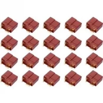 Reely connettore femmina T-Plug dorato 20 pz.