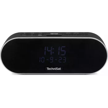 TechniSat DigitRadio 53 BT radiosveglia DAB+/FM con Bluetooth e funzione di ricarica USB, nero