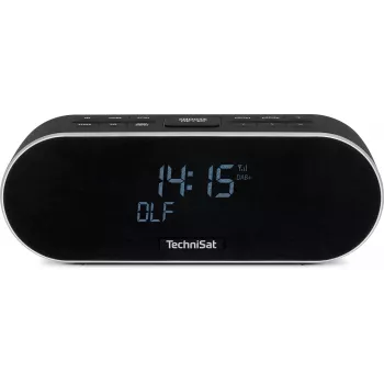 TechniSat DigitRadio 53 BT radiosveglia DAB+/FM con Bluetooth e funzione di ricarica USB, nero
