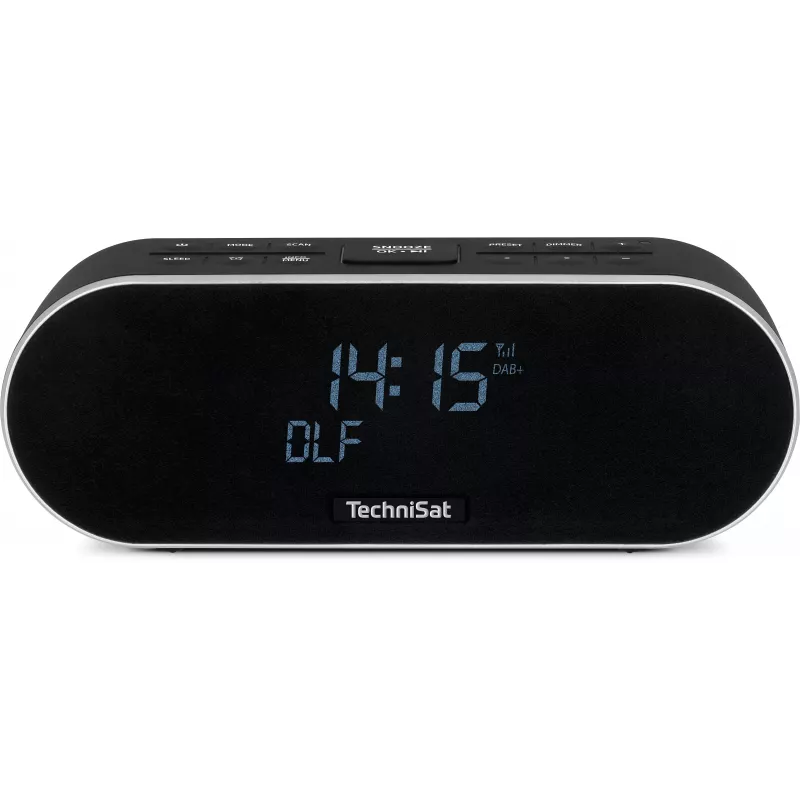 TechniSat DigitRadio 53 BT radiosveglia DAB+/FM con Bluetooth e funzione di ricarica USB, nero