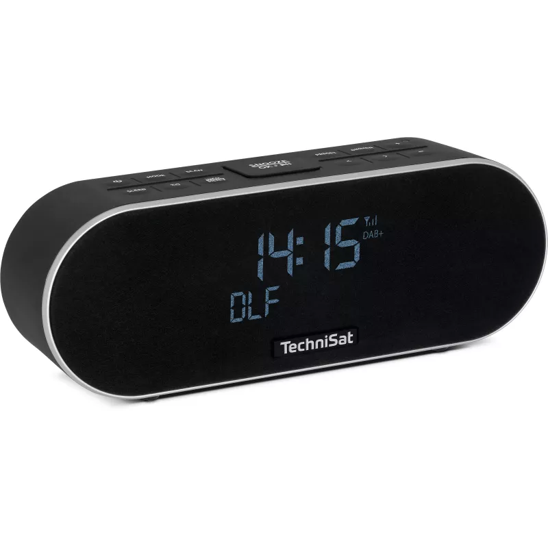 TechniSat DigitRadio 53 BT radiosveglia DAB+/FM con Bluetooth e funzione di ricarica USB, nero