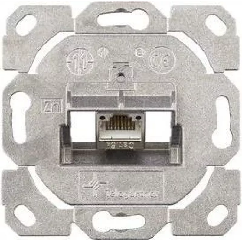 TELEGÄRTNER AMJ-S modulo di connessione RJ45 Cat.6A schermato con copertura, bianco puro J00020A0514