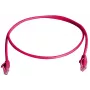 TELEGÄRTNER 100008051 cavo patch RJ45 CAT 6 U/UTP, 0,5 m, rosso, ignifugo, protezione anti-piega
