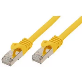 S CONN cavo patch standard Cat. 6A con cavo grezzo Cat.7 S/FTP doppio schermato senza alogeni giallo 50,0 m 16675550Y