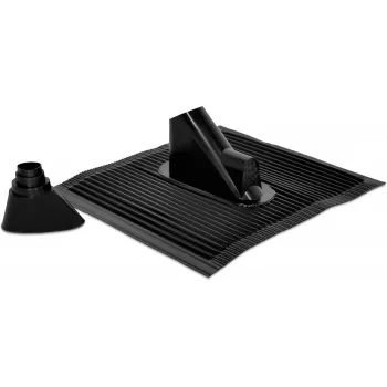 TechniSat set tegola in alluminio per tetto, nero con guarnizione in gomma (0000/1718)