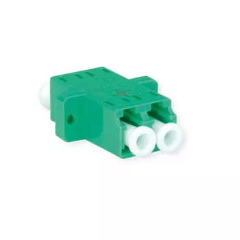Telegärtner J08071A0021 Connettore in fibra ottica LC/APC single-mode, verde