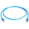 TELEGÄRTNER 100008091 Cavo patch RJ45, CAT 6a S/FTP, blu, ignifugo, con protezione antitorsione, 1 m