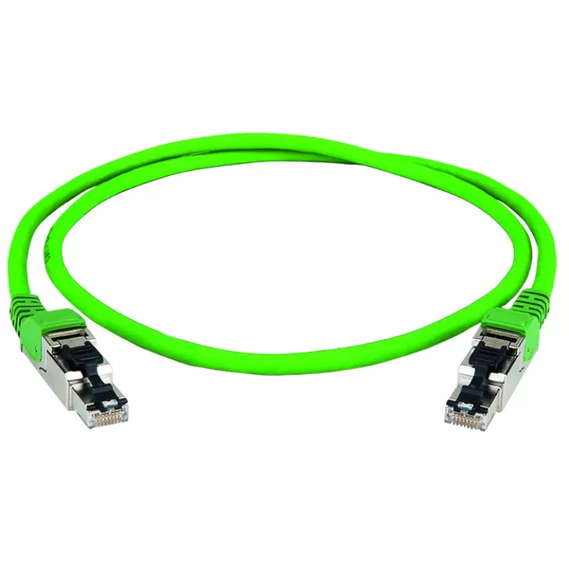 Telegärtner 100017323 Cavo patch RJ45, CAT 5e, U/UTP, verde, 0,5 m