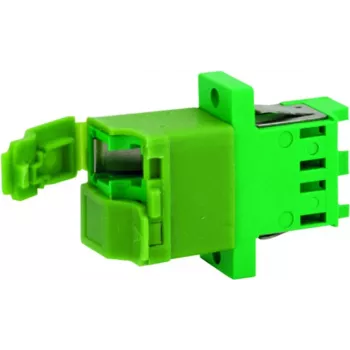 Telegärtner J08071A0028 Adattatore LC/APC simplex, verde, bussola in zirconia