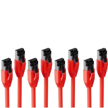 S CONN MAXIMUM CONNECTIVITY S/CONN maximum connectivity ®-BASIC-S Cavo patch cat. 8.1 F/FTP PIMF LSZH rosso 10,0 m--VE4 (SC08-41074-4)