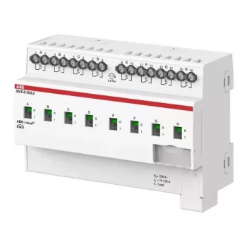 ABB SA/S8.16.6.2 Attuatore di commutazione 8 canali 16A C-Load, guida DIN, KNX 2CDG110271R0011