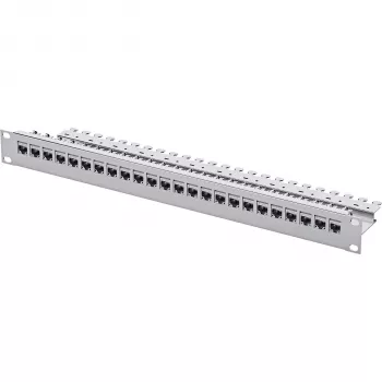Telegärtner patch panel 24 porte Cat.6 UTP, 1U montabile su rack 19