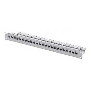 Telegärtner patch panel 24 porte Cat.6 UTP, 1U montabile su rack 19