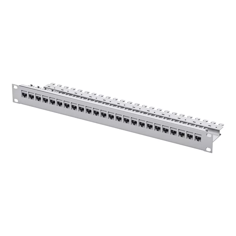Telegärtner patch panel 24 porte Cat.6 UTP, 1U montabile su rack 19