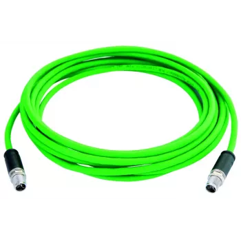 TELEGÄRTNER TEGA L80000A0000 cavo patch Industrial Ethernet STX M12 X-coded Cat.6a, 0,5 m