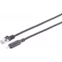 S CONN Maximum Connectivity cavo adattatore USB-C LAN 1G, USB Type-C su RJ45, alluminio, nero, 5m (14-51055)