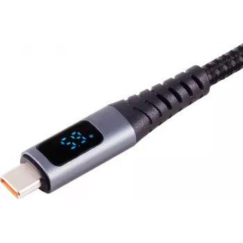 S CONN Maximum Connectivity cavo di ricarica USB-C su USB-C, 240W PD, display integrato, 1m 14-59025