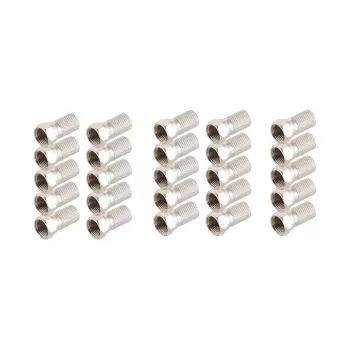 SHIVERPEAKS Connettore F 7,2 mm con ghiera grande, confezione da 25 BS85010-A-SET25