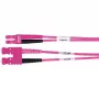 Telegärtner L00890A0111 Patch cord in fibra ottica OM4 duplex, SC a LC, LSZH, viola, 1 m