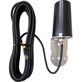 Wittenberg Antennen Antenna omnidirezionale 5G LTE con cavo 2 m SMA maschio 50 Ohm per montaggio a parete/palo (Poly-103547)
